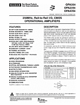 DataSheet OPA4354 pdf